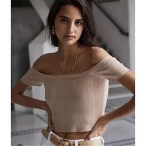 L’AGENCE Off-Shoulder Yuki Knit Top